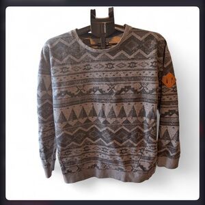 Women’s Kavu Dark Grey and Light Grey Crewneck Size M